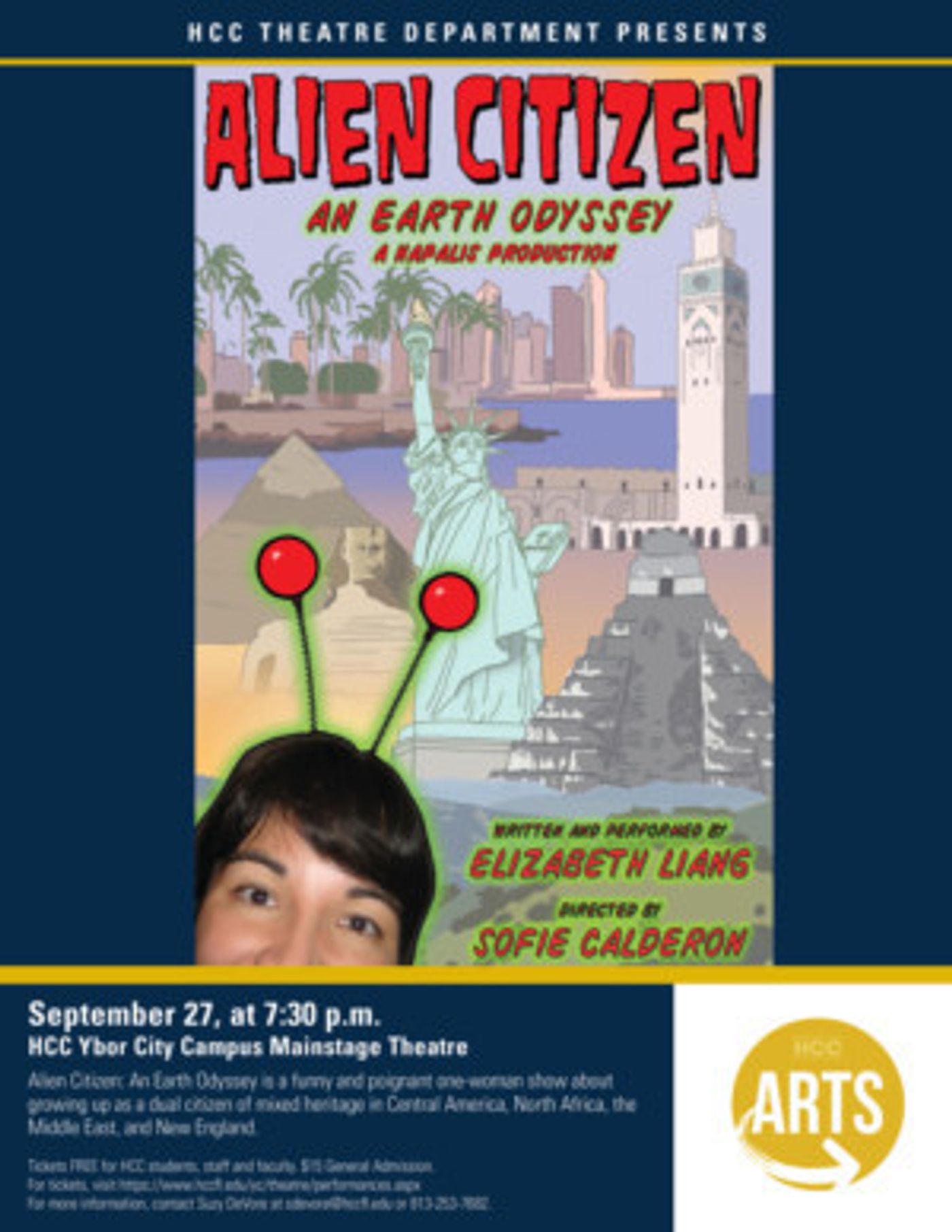 HCC Ybor City Theatre Department Presents ALIEN CITIZEN: AN EARTH ODYSSEY  Image