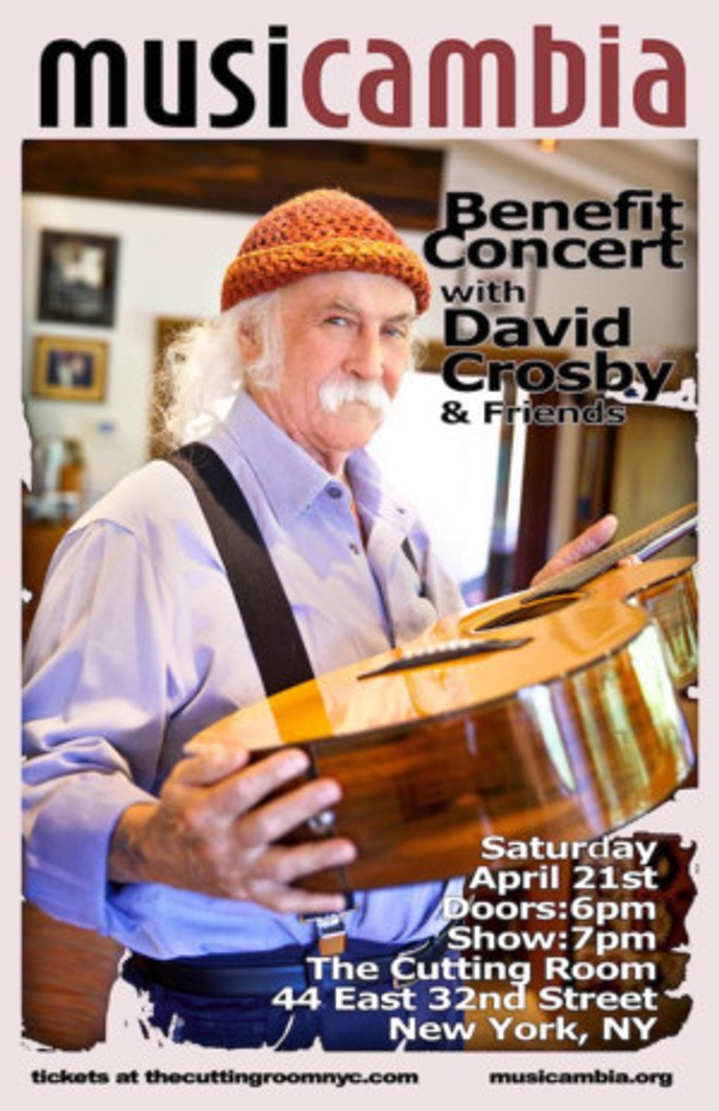 David Crosby and Friends Hold Benefit Concert For Musicambia  Image