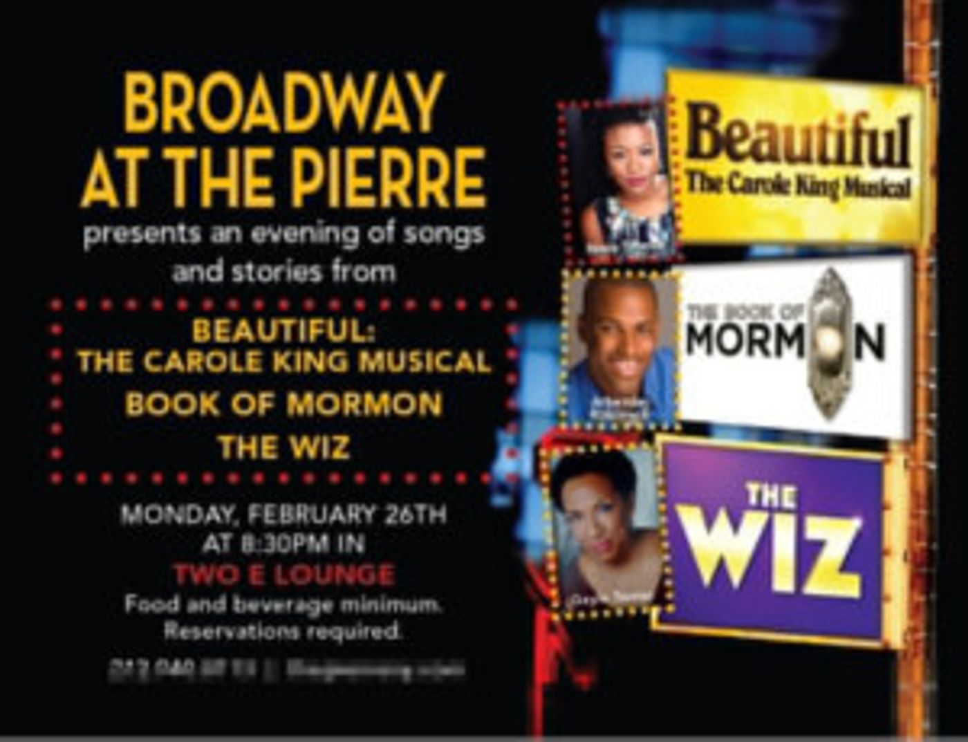 Broadway At The Pierre Announces February Performance  Image