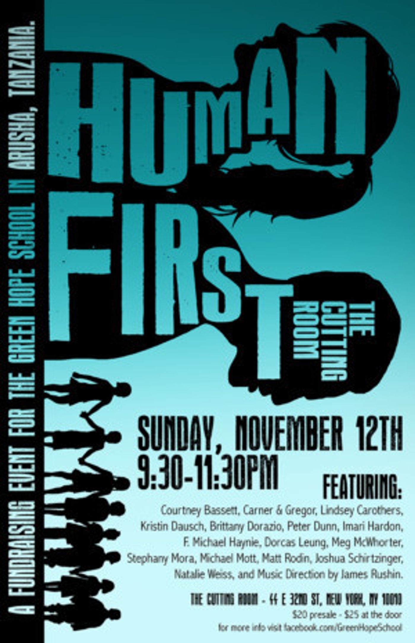 Courtney Bassett, F. Michael Haynie, Natalie Weiss and More Set for HUMAN FIRST Fundraiser for School in Tanzania  Image