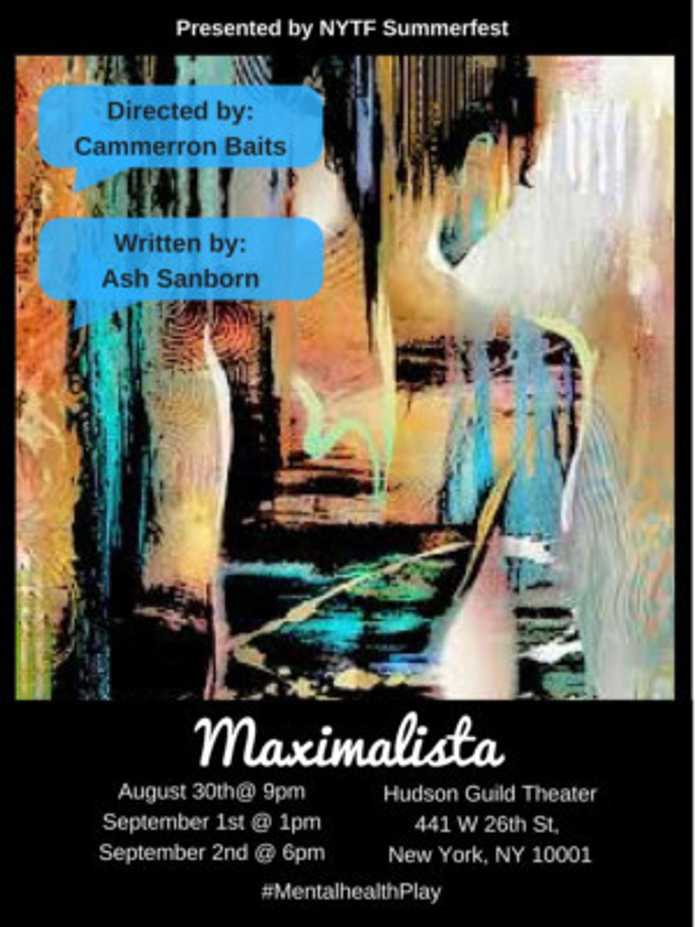 MAXIMALISTA Now At The Hudson Guild Theater  Image