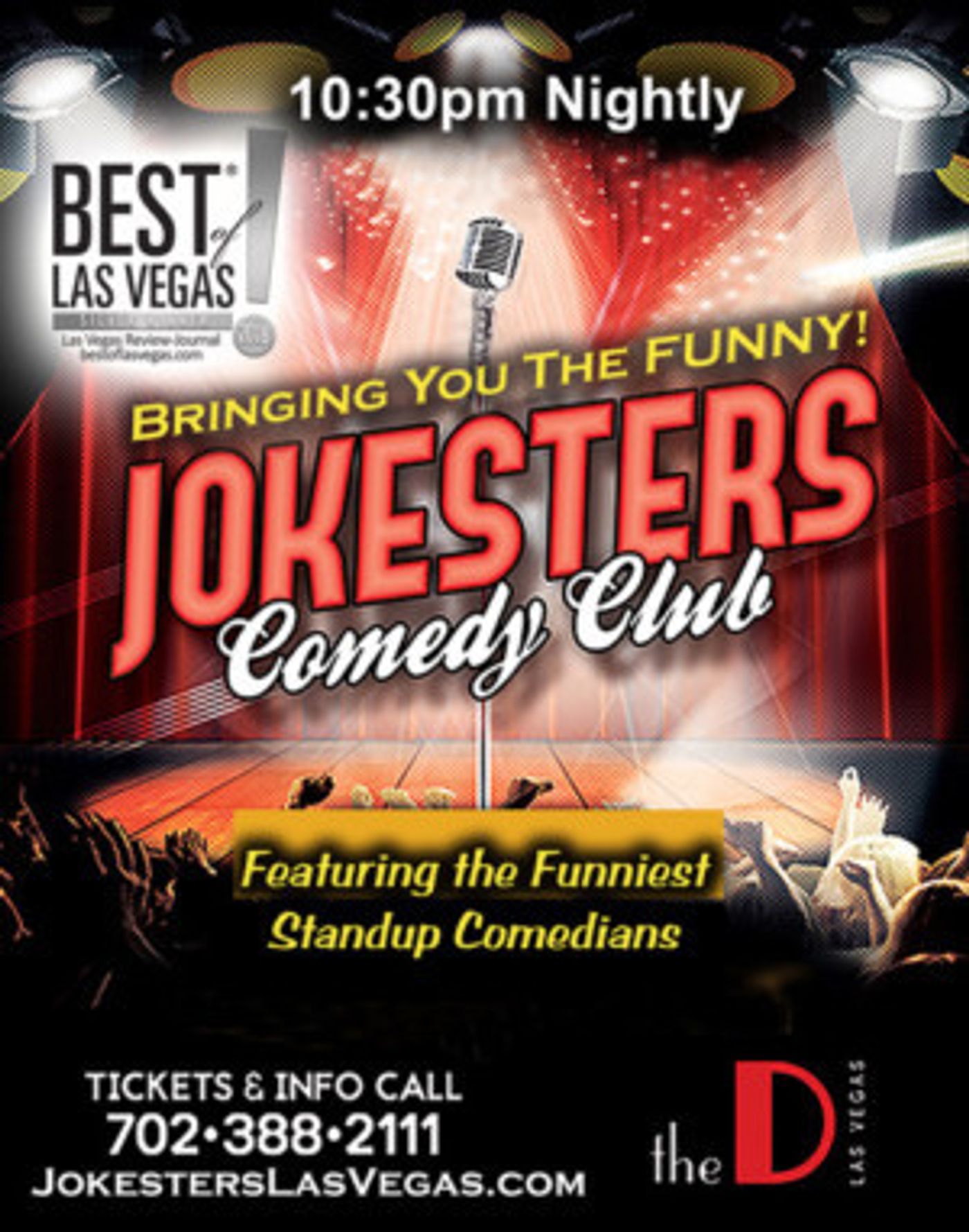 Jokesters Comedy Club Receives 2018 Best Of Las Vegas Award  Image