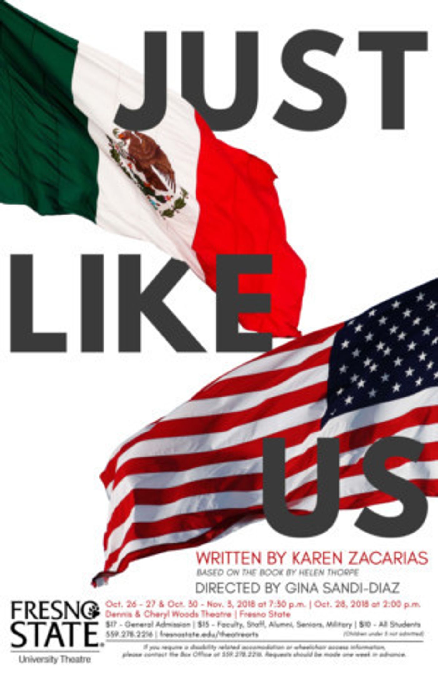 Fresno State University Theatre Brings Lives Of Dreamers Center Stage In JUST LIKE US  Image