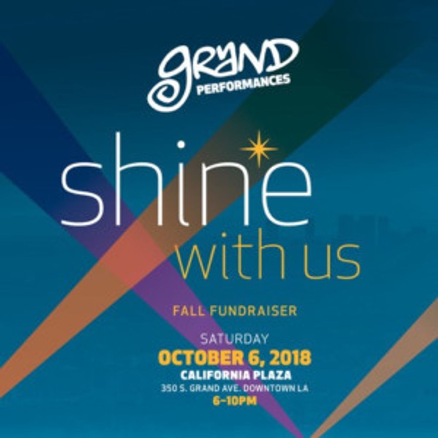 Grand Performances Gears Up For 2019 With Annual Fall Fundraiser. 10/6  Image