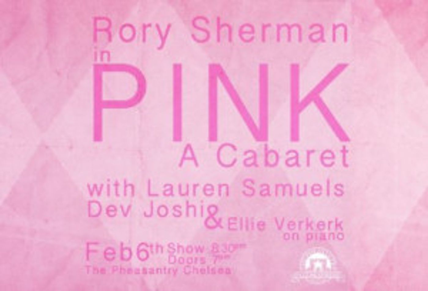 PINK, A Cabaret, Comes to The Pheasantry  Image