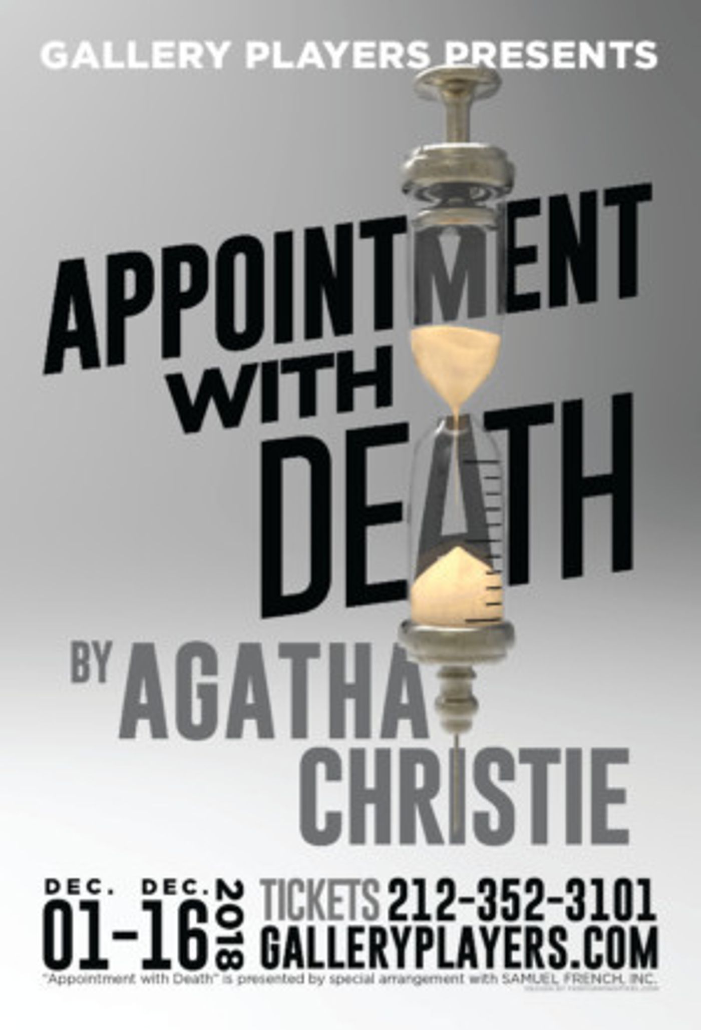APPOINTMENT WITH DEATH Opens In December At The Gallery Players  Image