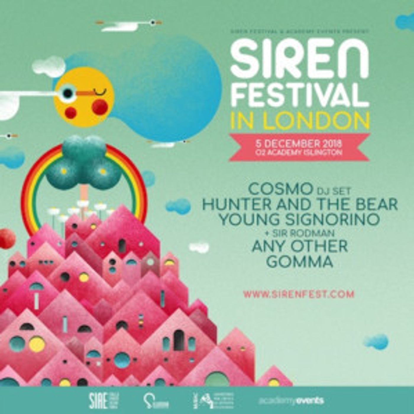 Siren Festival Announce London Launch On 5th December 2018 At O2 Academy Islington  Image