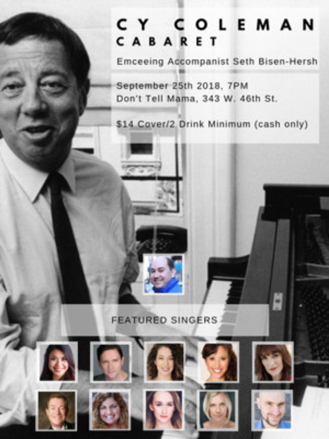 Cy Coleman Cabaret Comes to Don't Tell Mama  Image