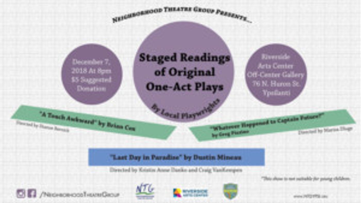 Neighborhood Theatre Group Presents Staged Readings Of Original One-Act Plays  Image