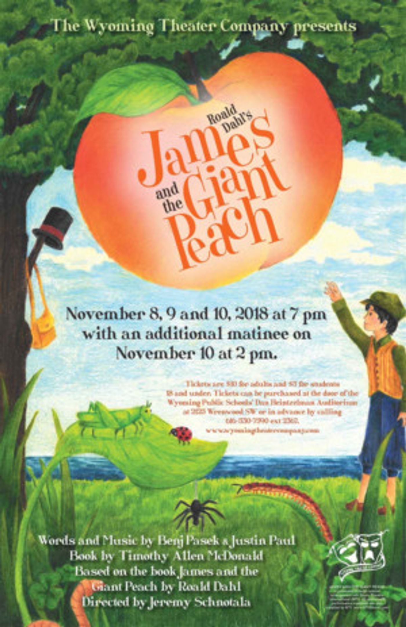 Wyoming Theater Company Presents Roald Dahl's JAMES AND THE GIANT PEACH  Image
