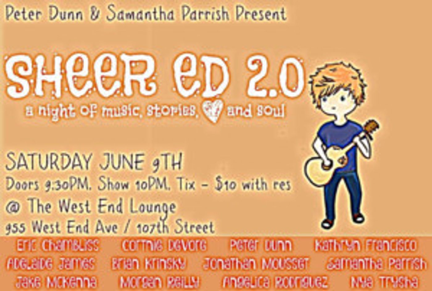 Broadway And Recording Artists Perform Tribute Show For Ed Sheeran  Image