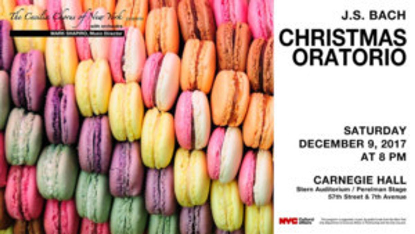 The Cecilia Chorus of New York to Present Bach's CHRISTMAS ORATORIO at Carnegie Hall  Image