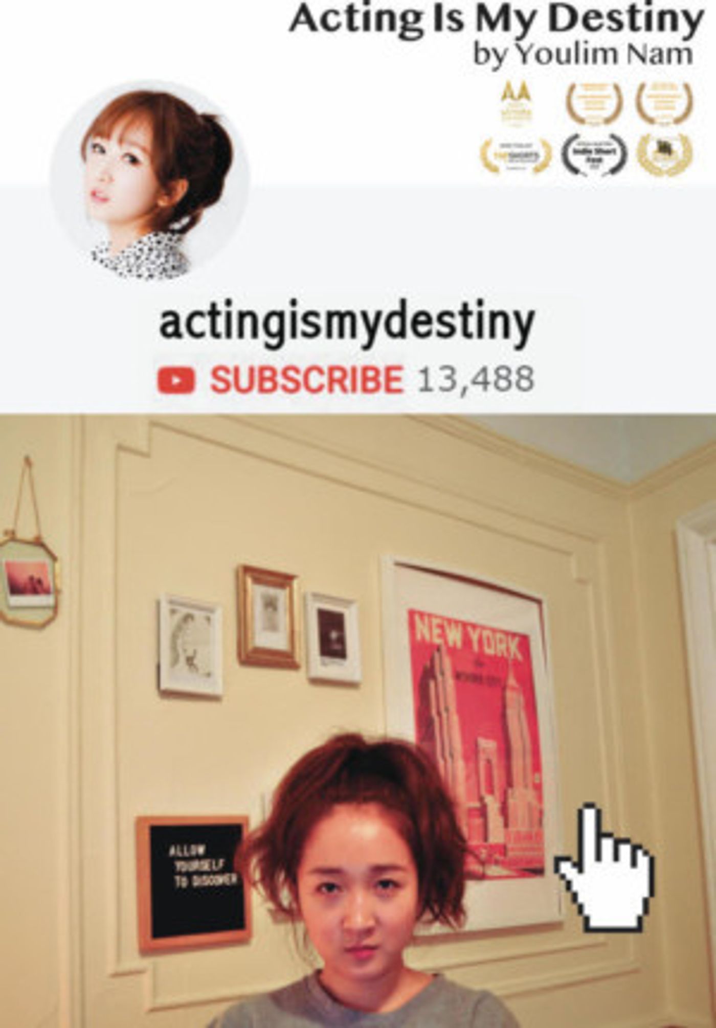 Manhattan Rep's Stories Film Festival Will Present ACTING IS MY DESTINY By Youlim Nam  Image