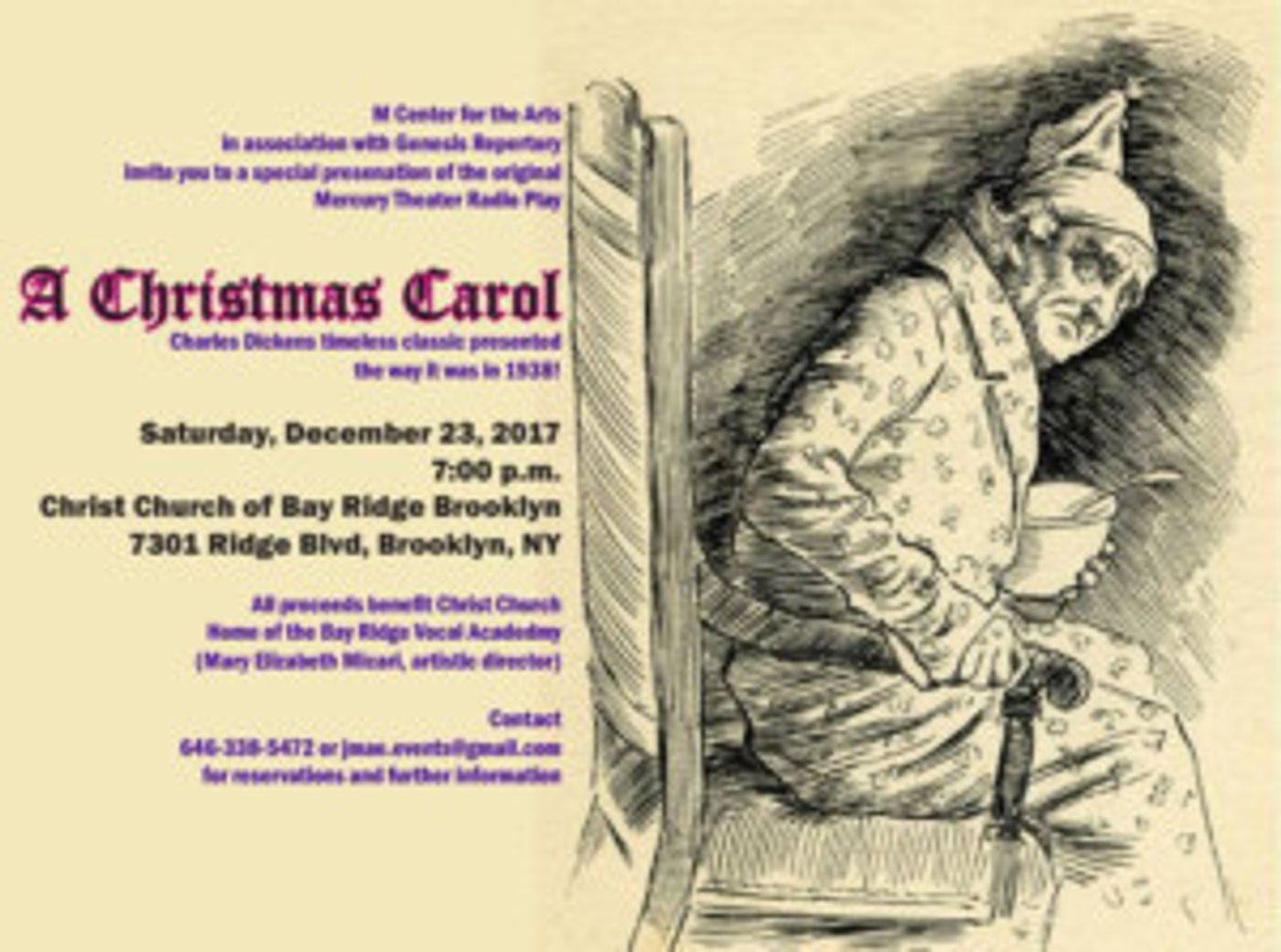 HUMBUG! The Mercury Theater's A CHRISTMAS CAROL presented By The M Center  Image