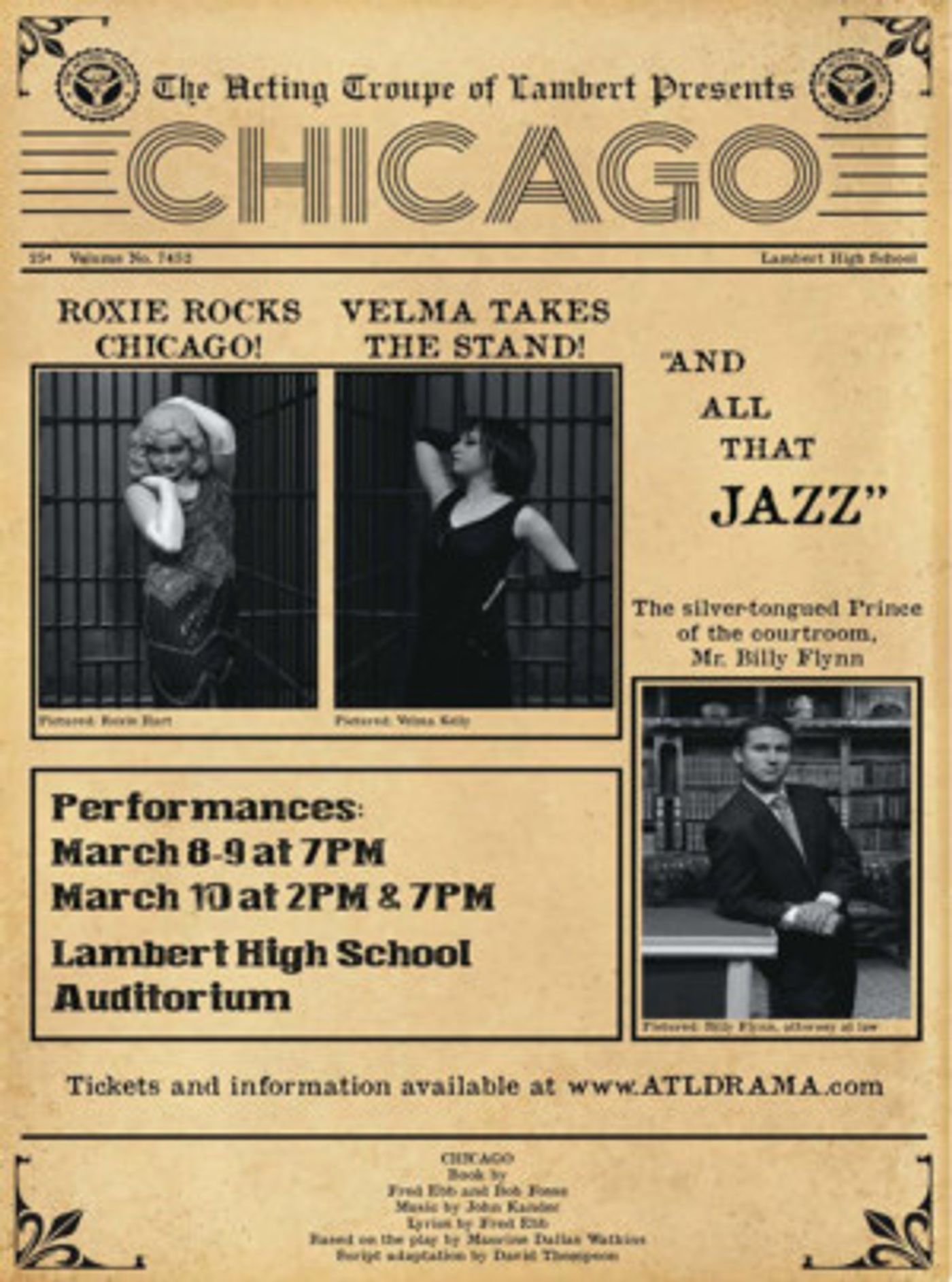 Acting Troupe Of Lambert Brings CHICAGO To The Stage  Image