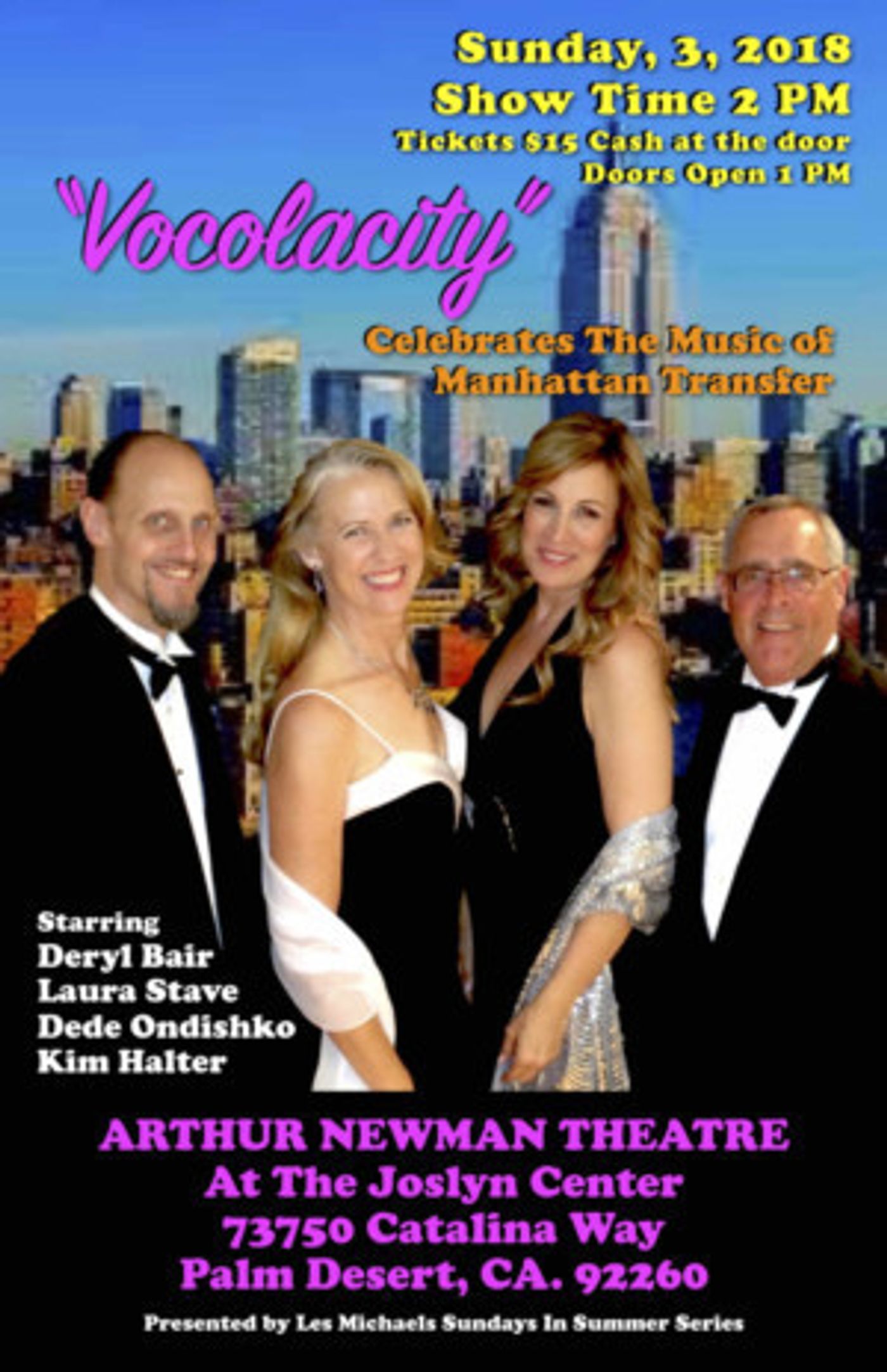 Vocolacity Celebrates The Music Of Manhattan Transfer  Image