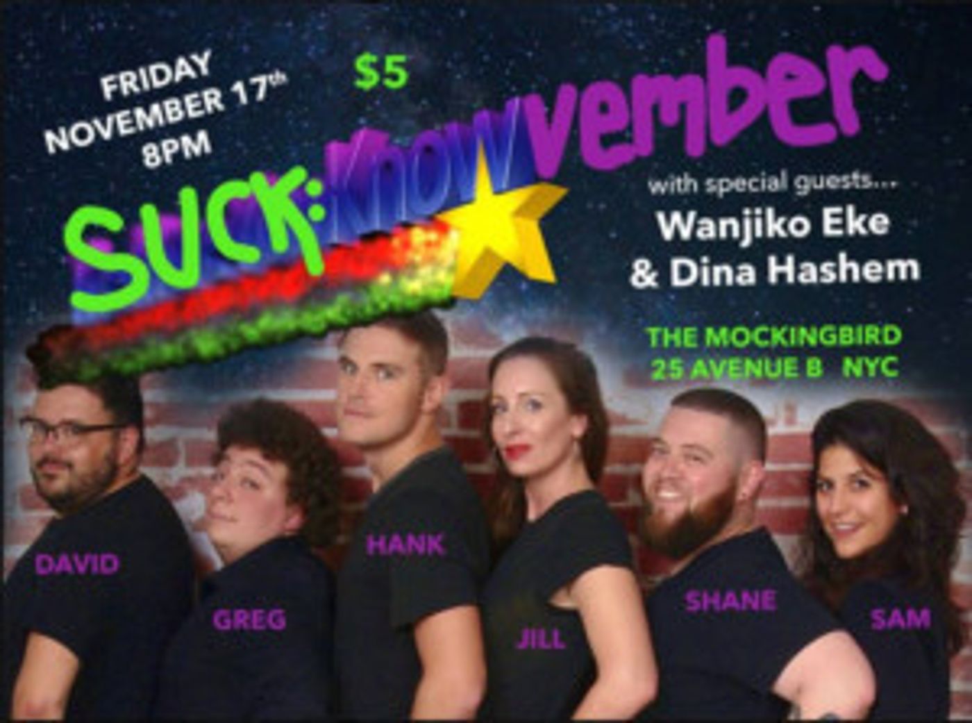 S.U.C.K. Returns to The Mockingbird Bar with KNOWVEMBER On 11/17 Image