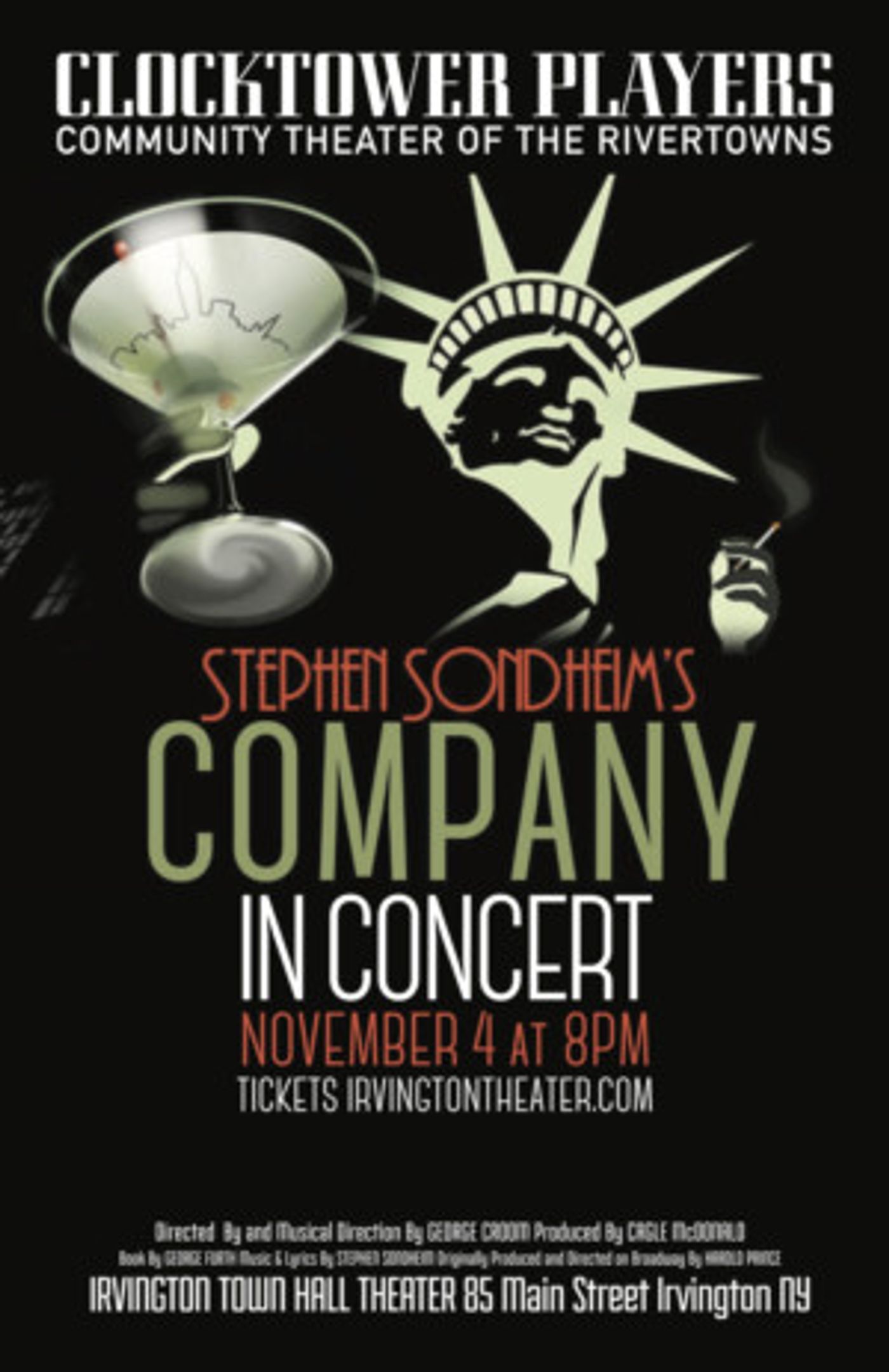 Clocktower Players Kick Off 40th Season with COMPANY In Concert  Image