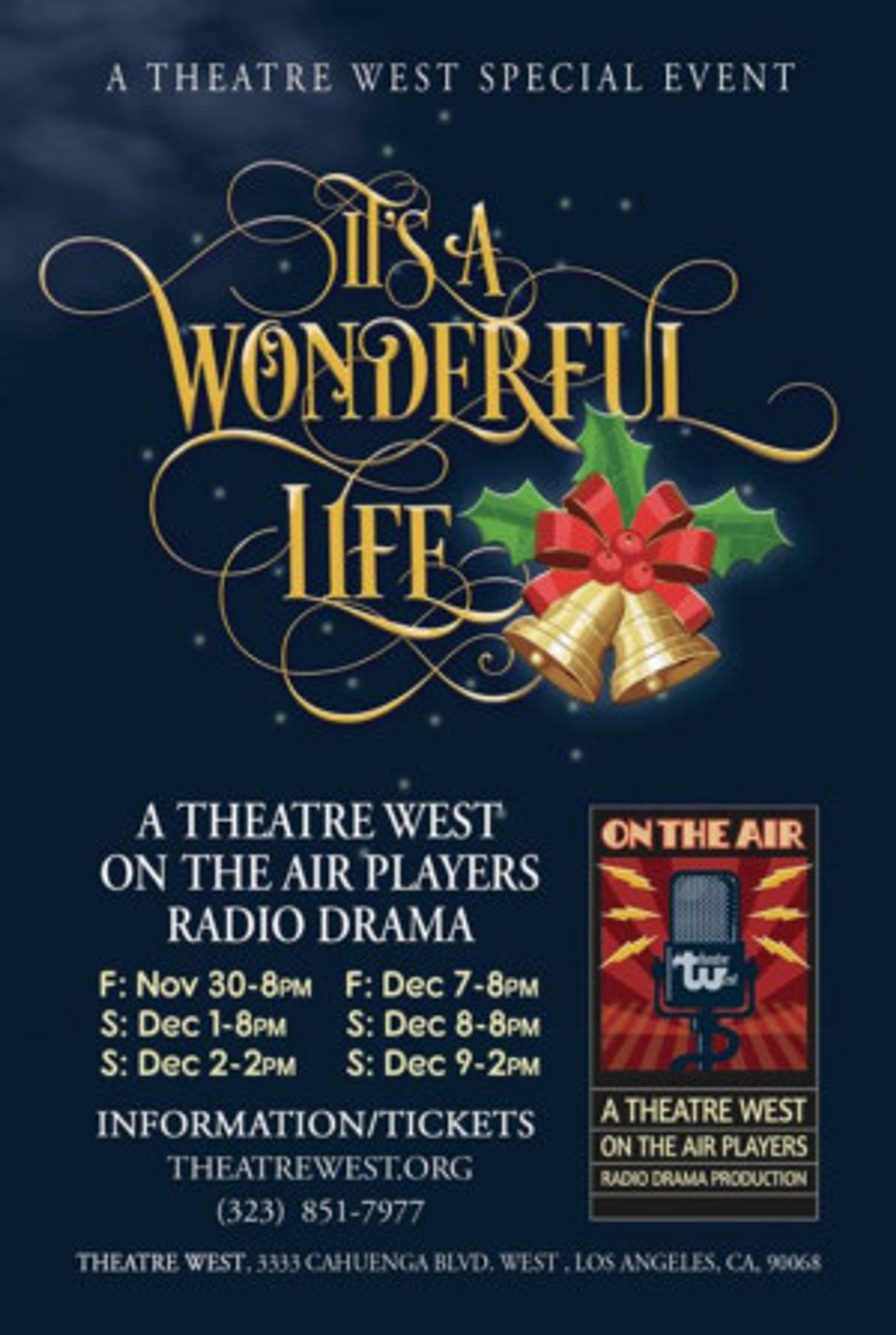 Theatre West On The Air Players Presents IT'S A WONDERFUL LIFE A RADIO DRAMA  Image