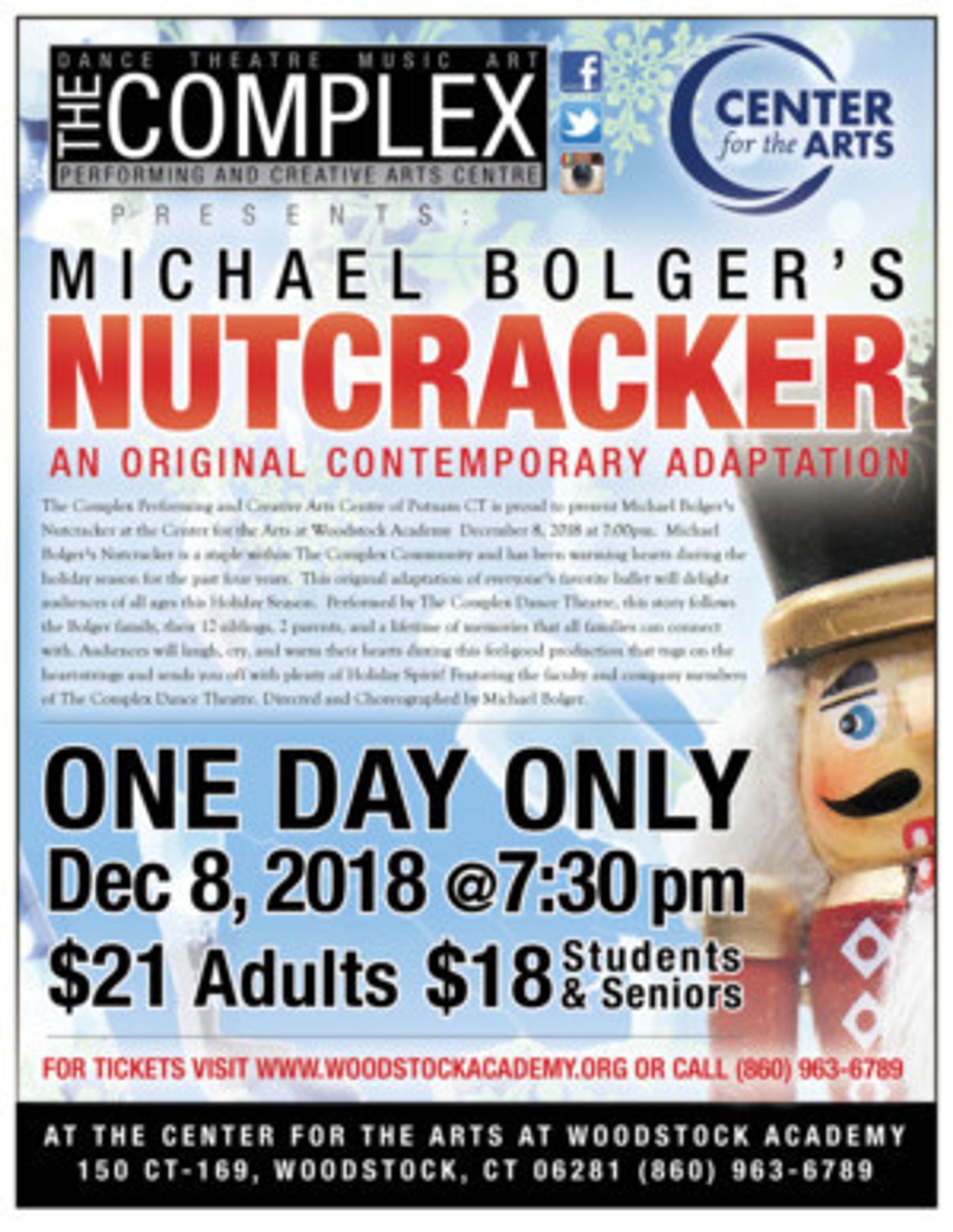 The Complex Performing and Creative Arts Centre Presents Michael Bolger's NUTCRACKER  Image