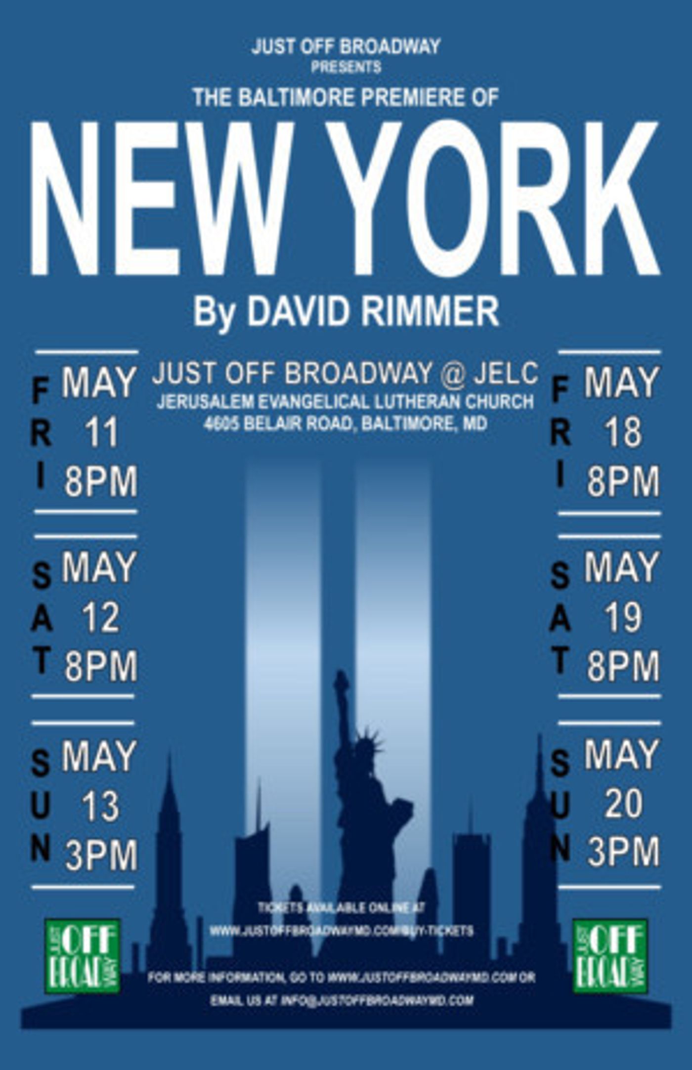 Just Off Broadway Presents NEW YORK By David Rimmer  Image