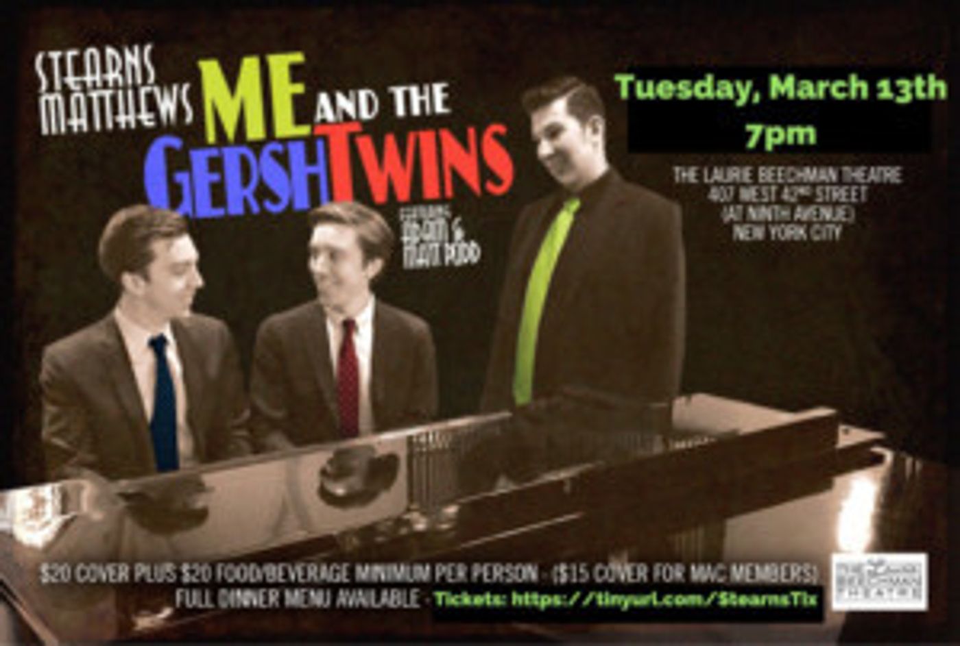 Multi-Award Winner Stearns Matthews Reprises ME & THE GERSHTWINS  Image