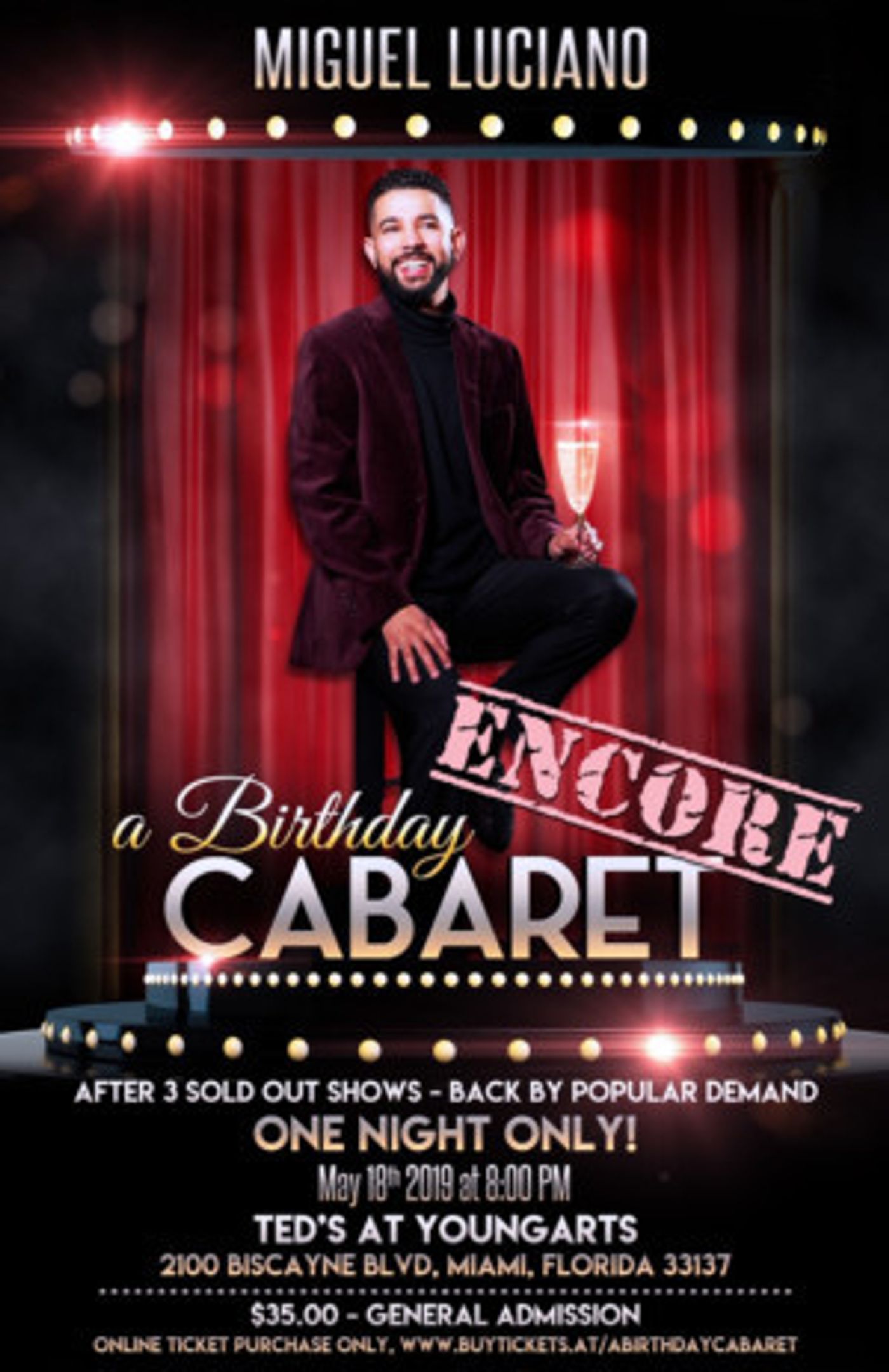 Miguel Luciano's A BIRTHDAY CABARET Comes Back For One ENCORE Performance After Sold Out Run  Image
