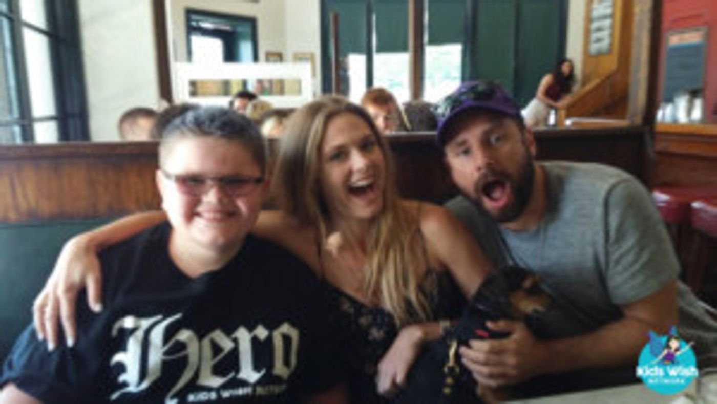 Wish Kid Has Lunch With PSYCH Actors James Roday & Maggie Lawson  Image