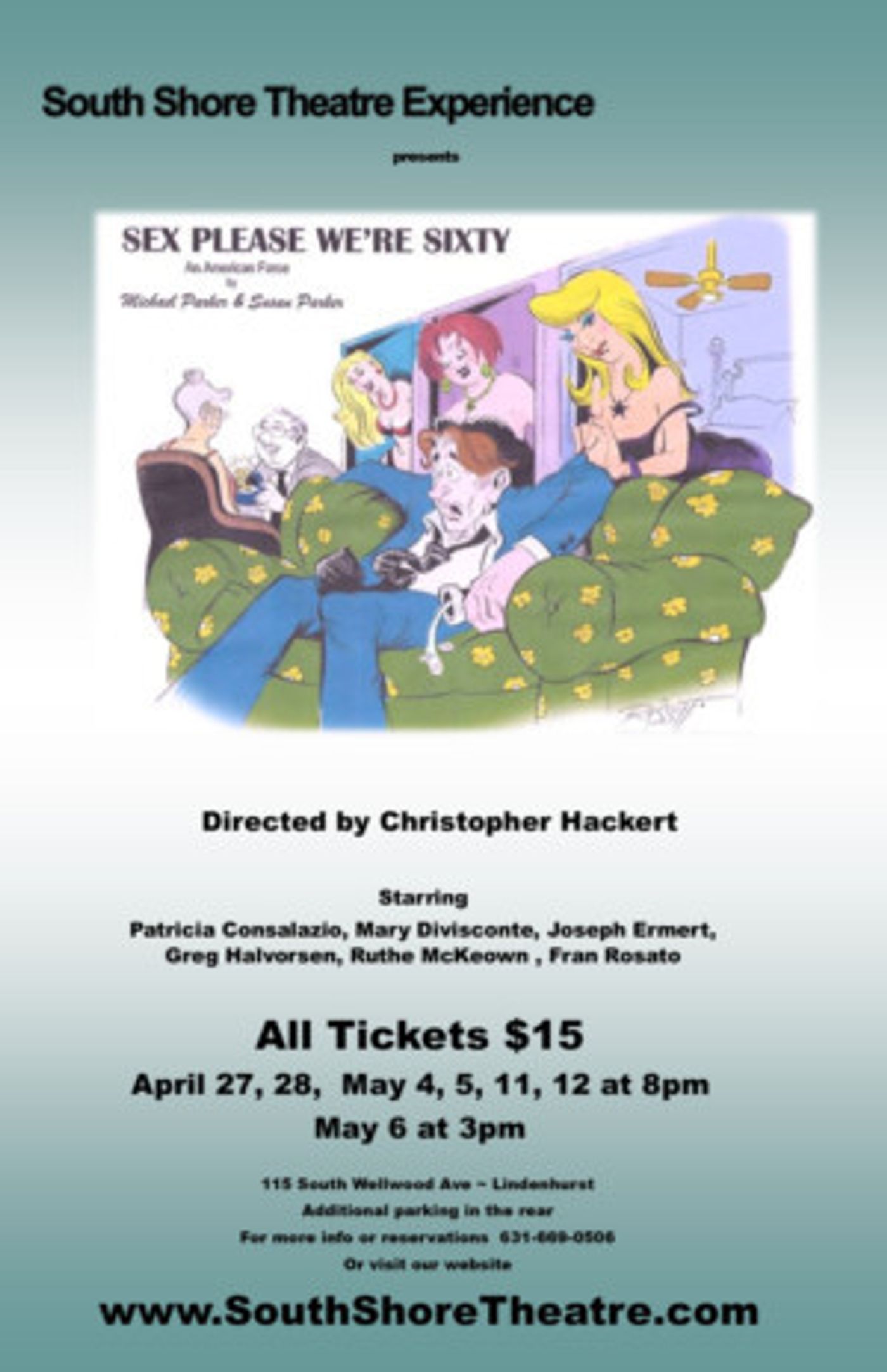 South Shore Theatre Experience Presents SEX PLEASE, WE'RE SIXTY  Image