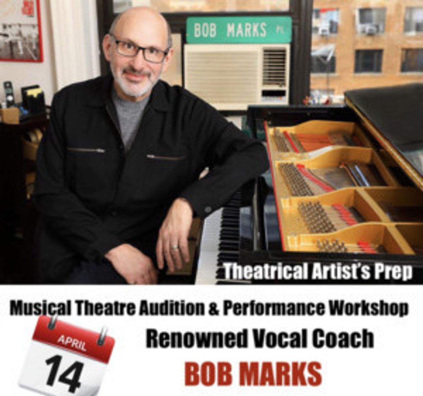 Vocal Coach Bob Marks To Guest Instruct Musical Theatre Audition & Performance Workshop  Image