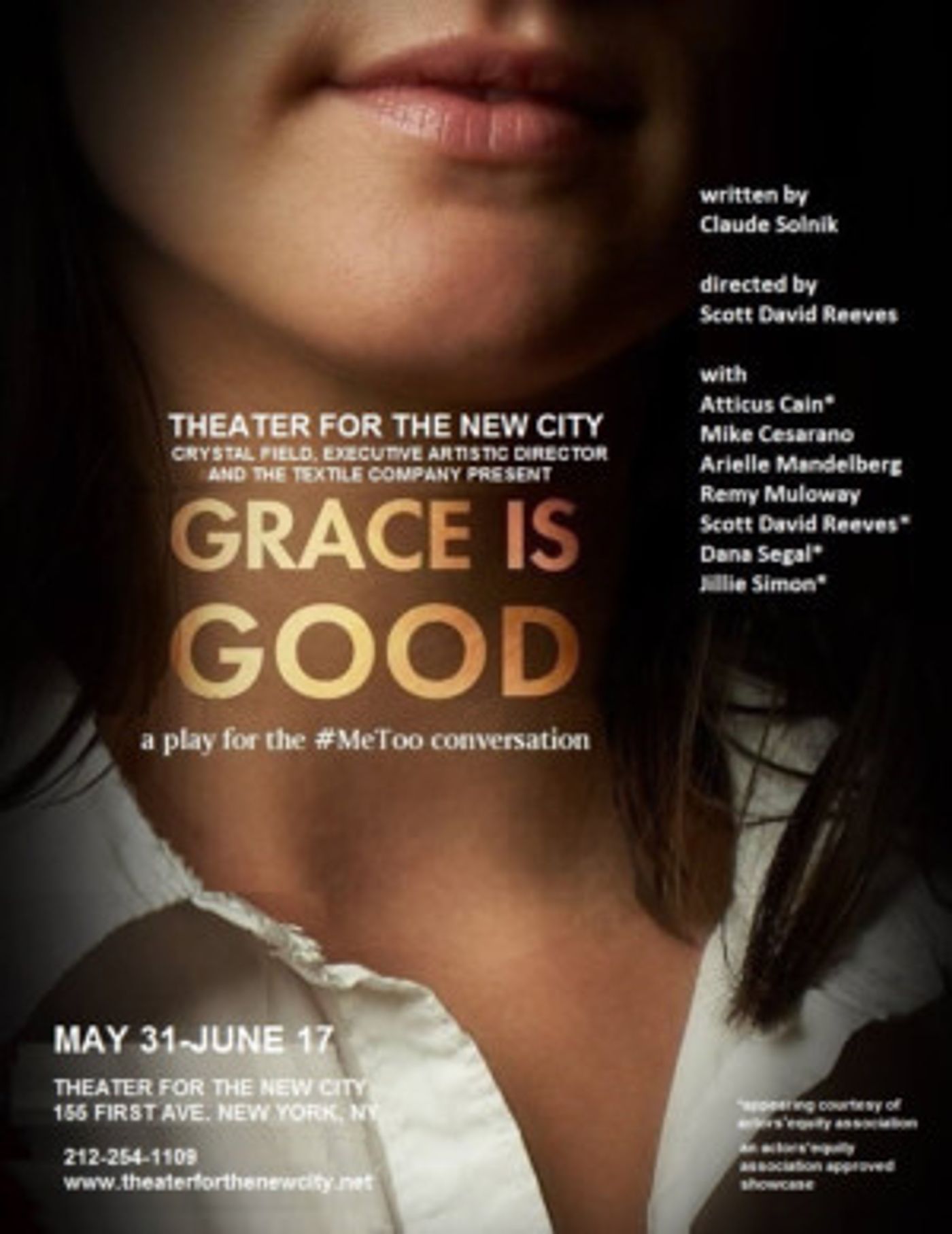 Long Island Resident's GRACE IS GOOD Debuts At Theater For The New City  Image