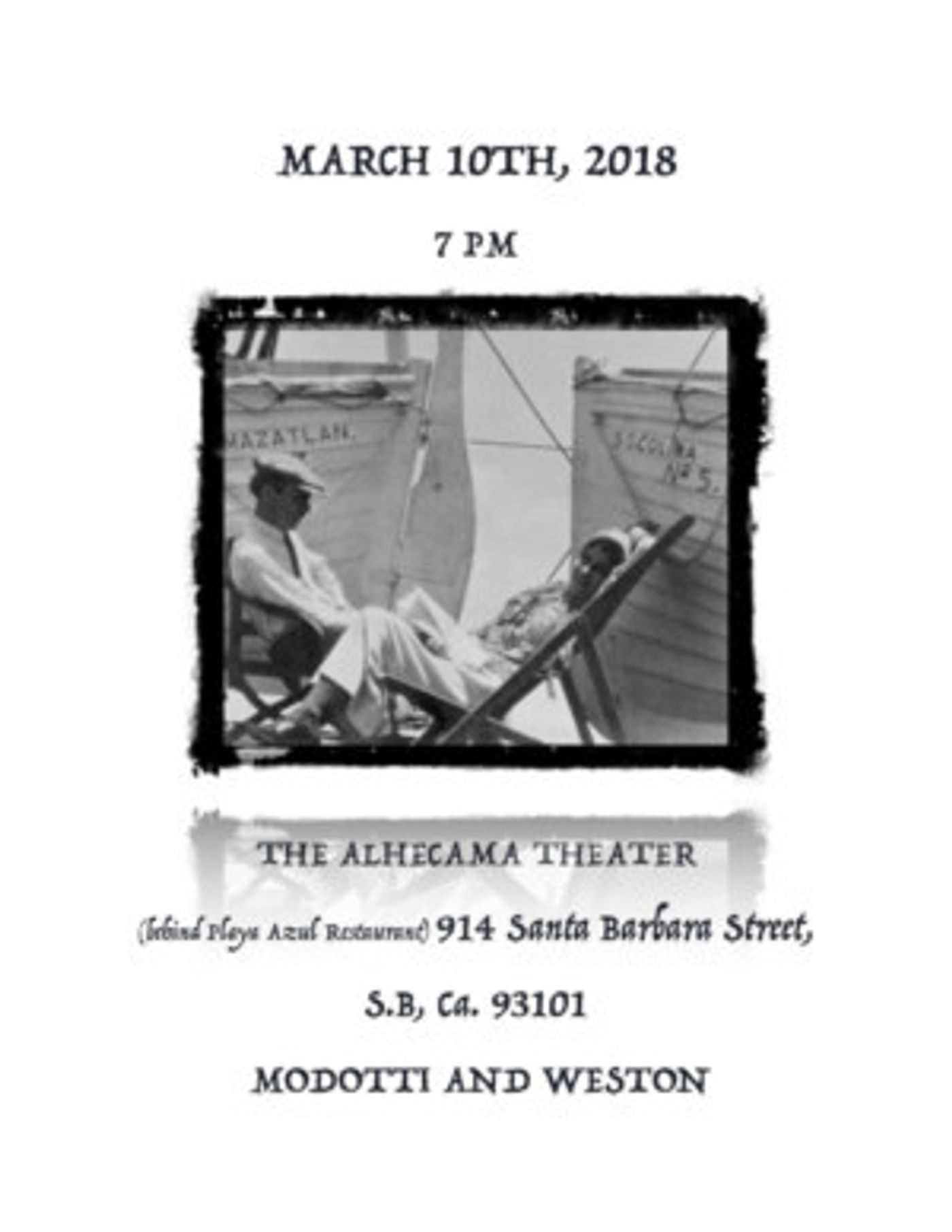 Art, Politics, and Passion Mix In New Play MODOTTI AND WESTON  Image