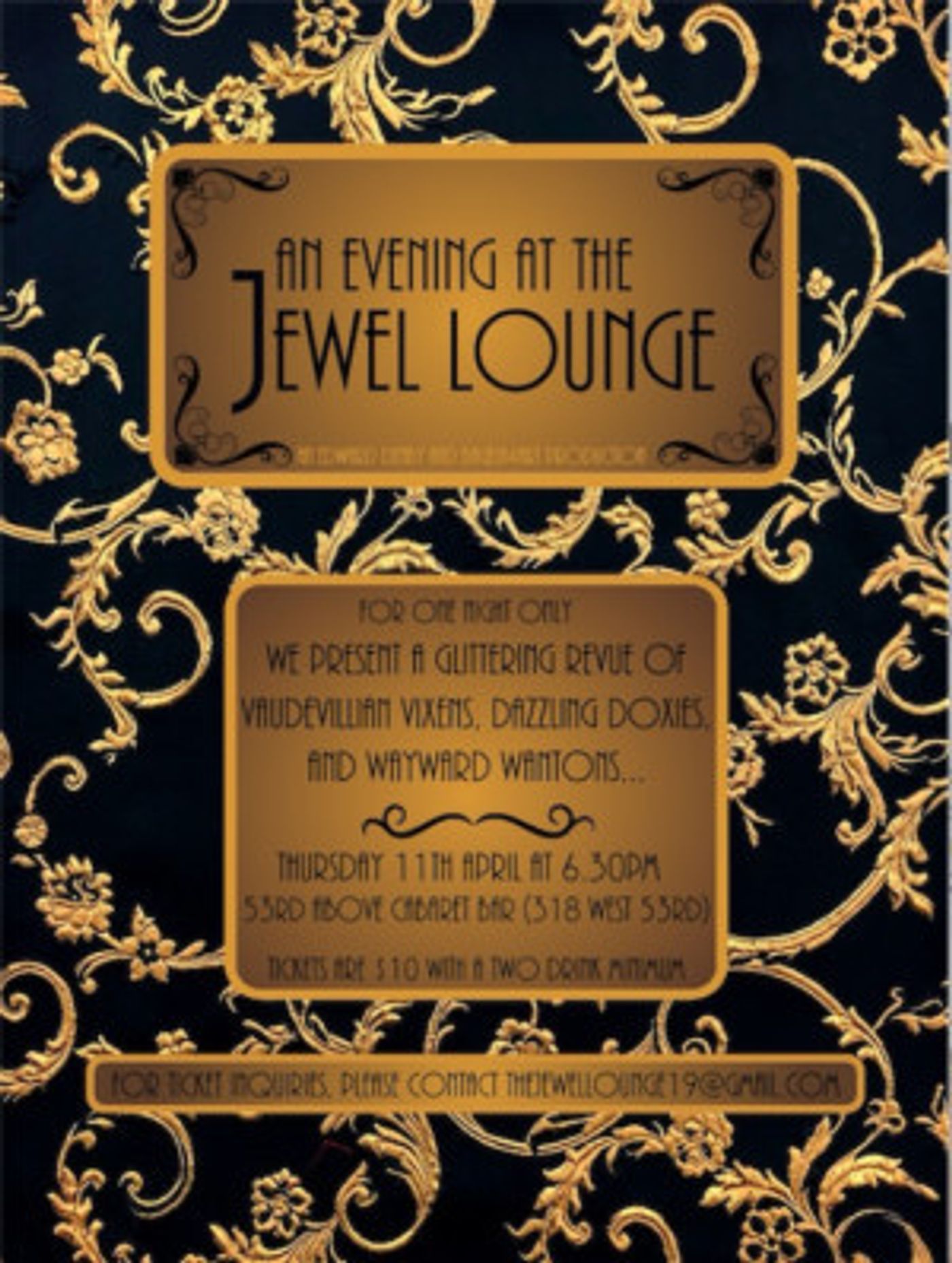 AN EVENING AT THE JEWEL LOUNGE Comes to 53rd Above  Image