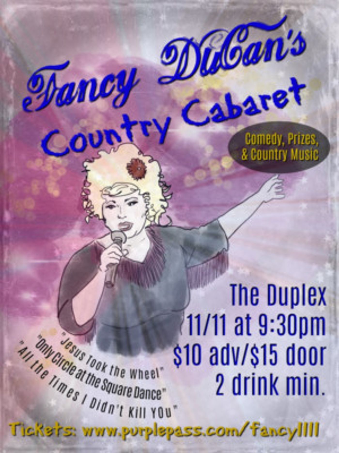 FANCY DUCAN'S COMEDY COUNTRY CABARET Comes to NYC  Image