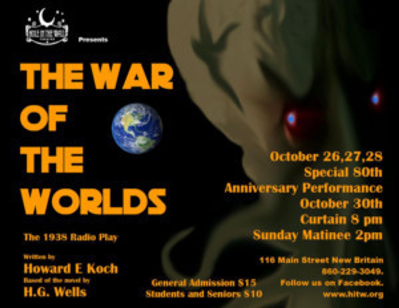 HITW Presents WAR OF THE WORLDS: A Live Radio Play  Image