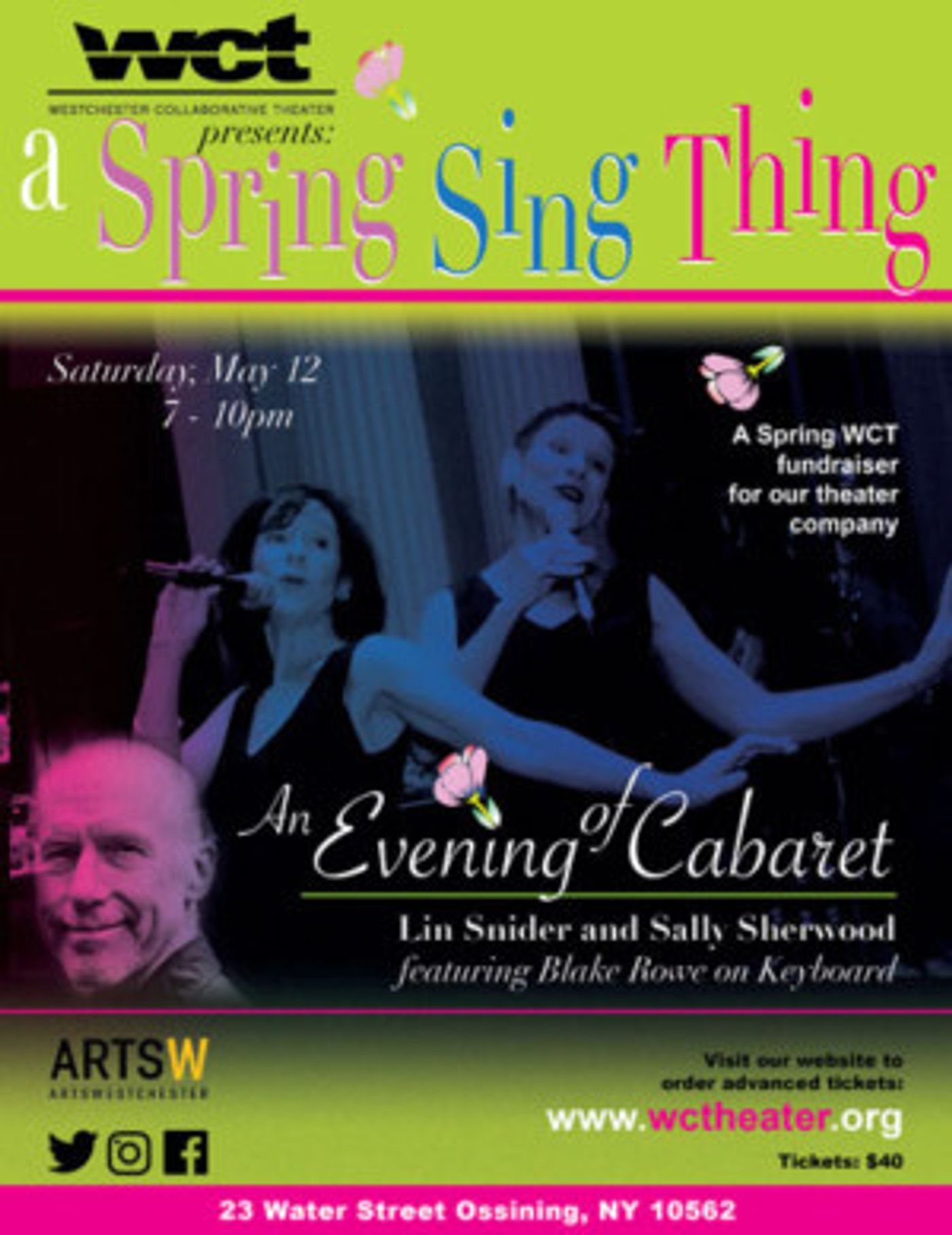 Westchester Collaborative Theater (WCT) Hosts Cabaret & Comedy Night- 'A Spring Sing Thing' Today  Image