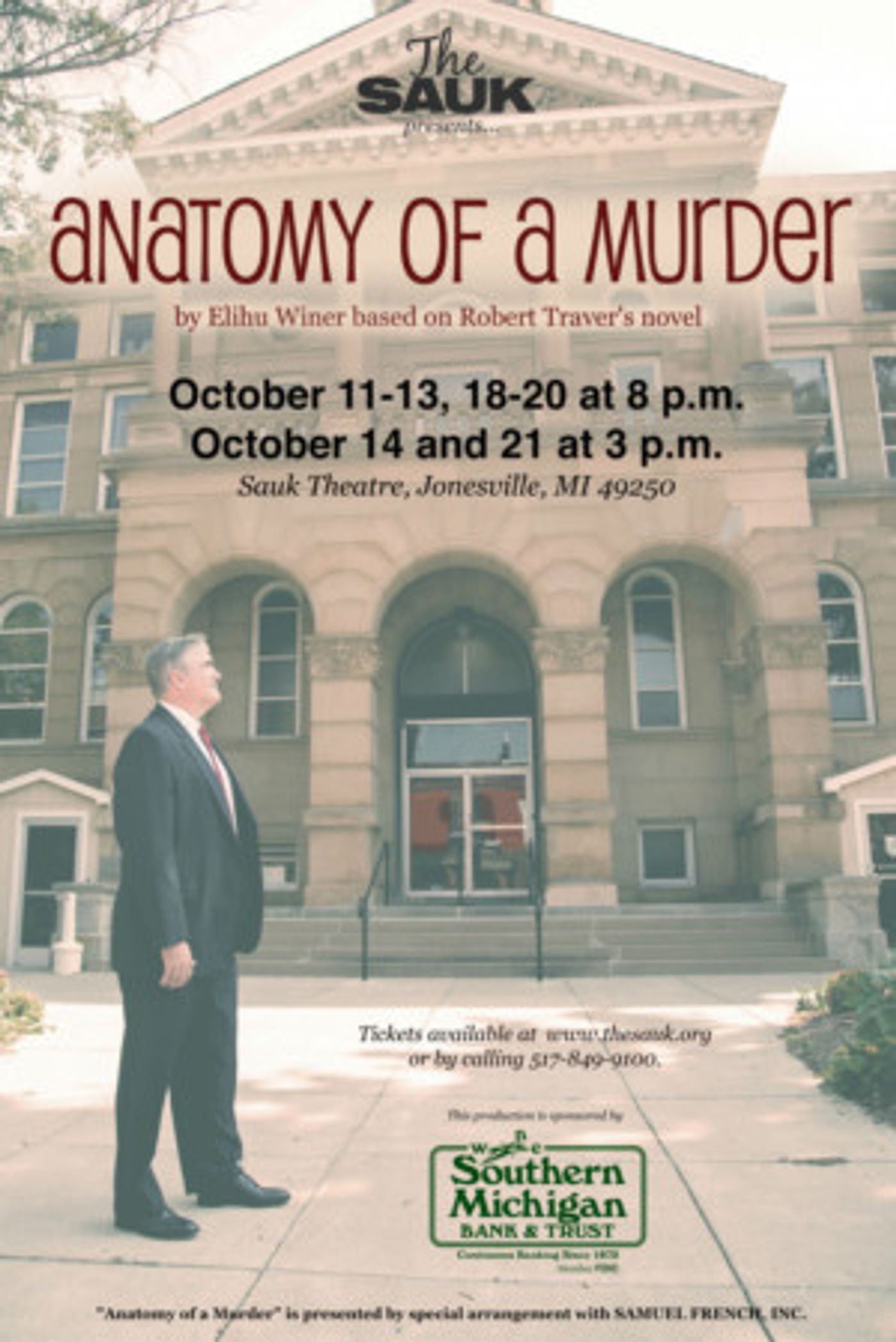 Cast Announced For The Sauk's ANATOMY OF A MURDER  Image