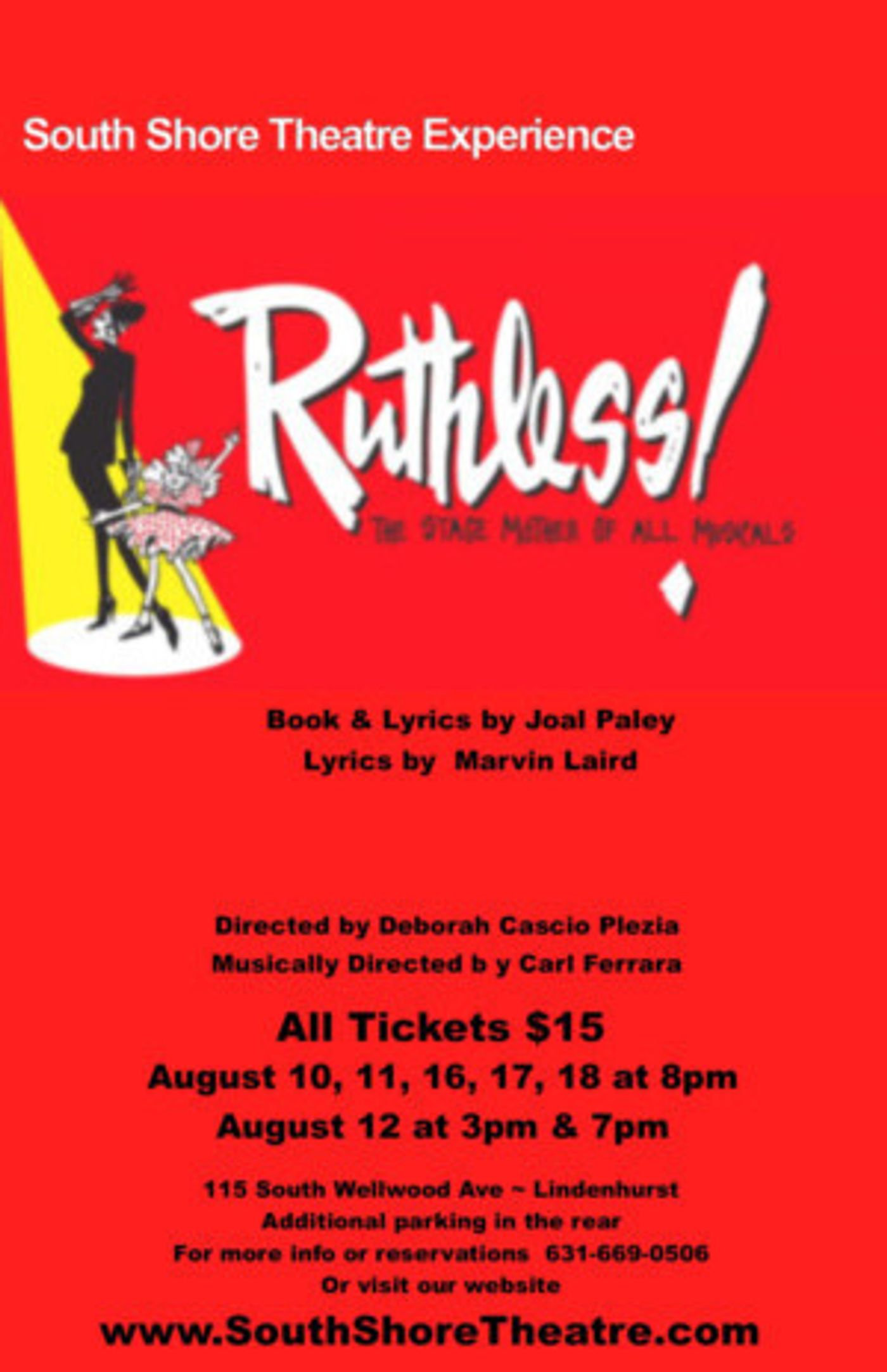 South Shore Theatre Experience Presents RUTHLESS! The Musical  Image