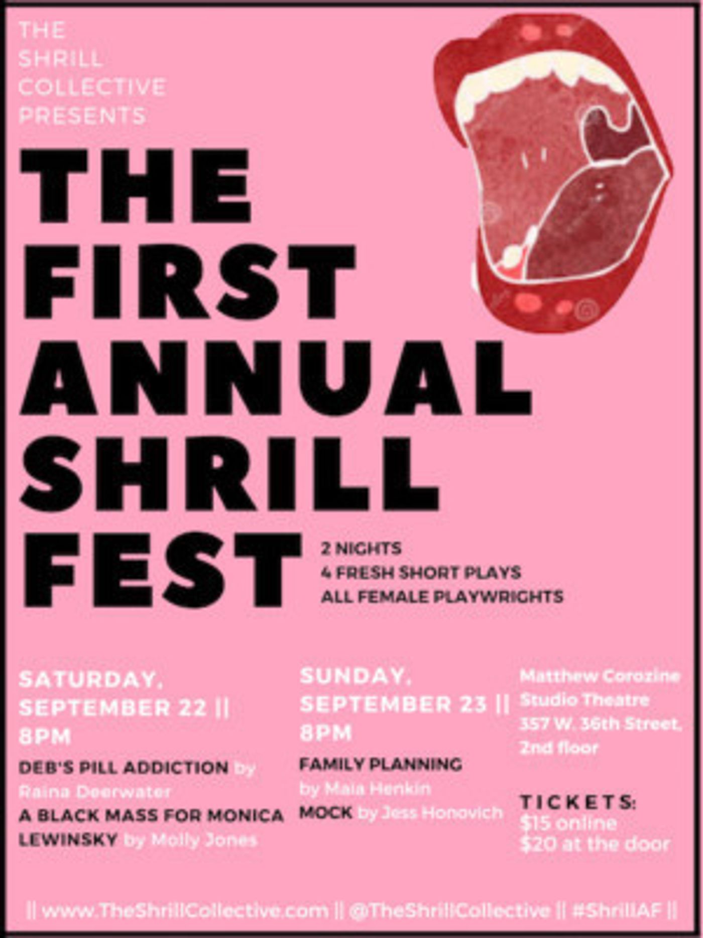 The Shrill Collective Presents The First Annual ShrillFest  Image