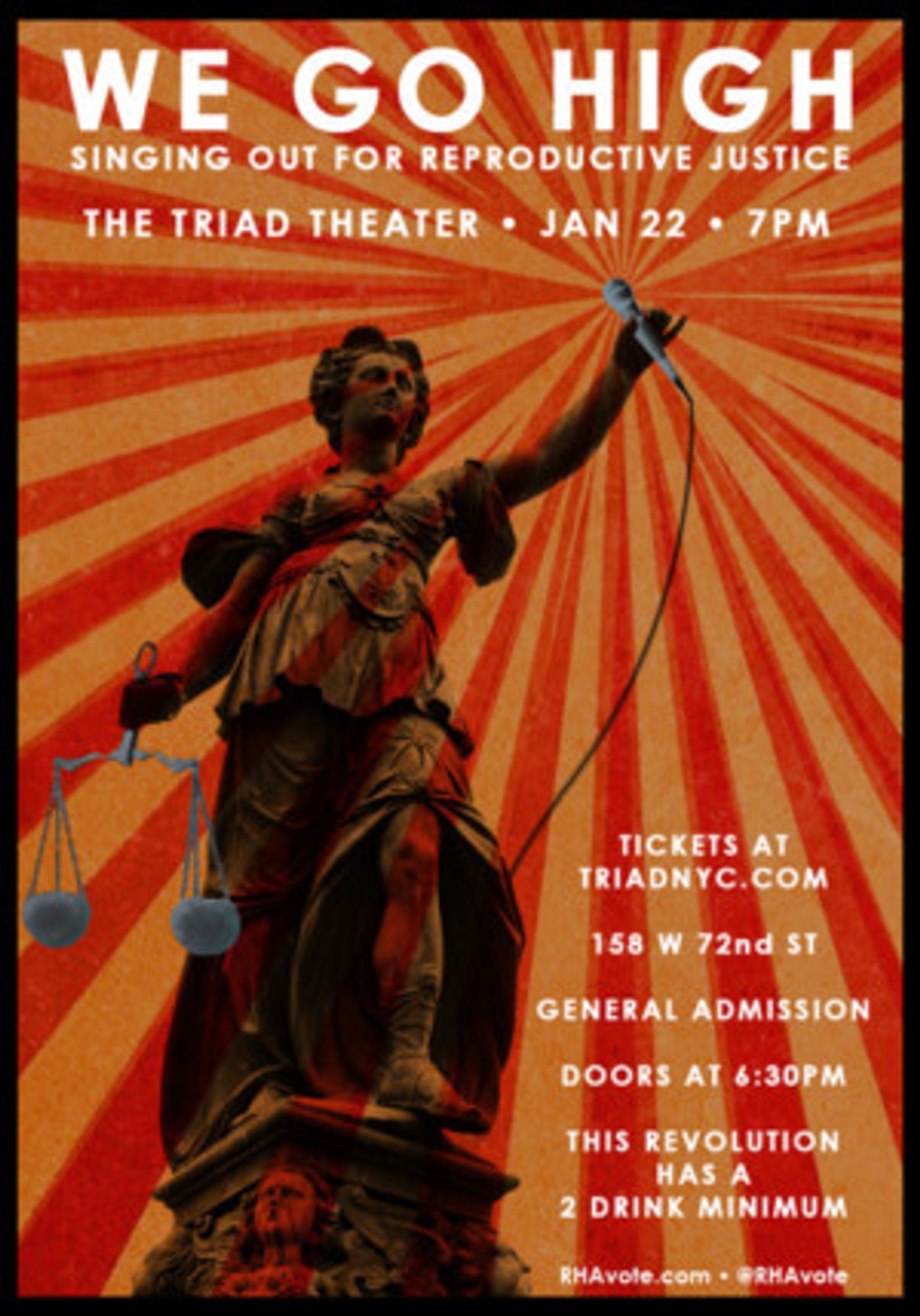 Benefit Concert WE GO HIGH: Singing Out For Reproductive Justice Announced  Image