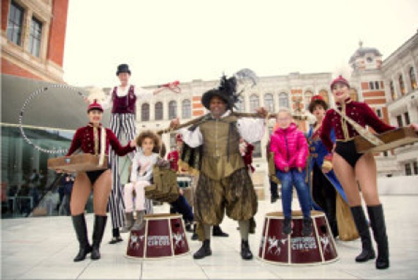 Giffords Circus Perform At Sackler Courtyard, Victoria and Albert Museum Ahead Of UK Wide Tour  Image