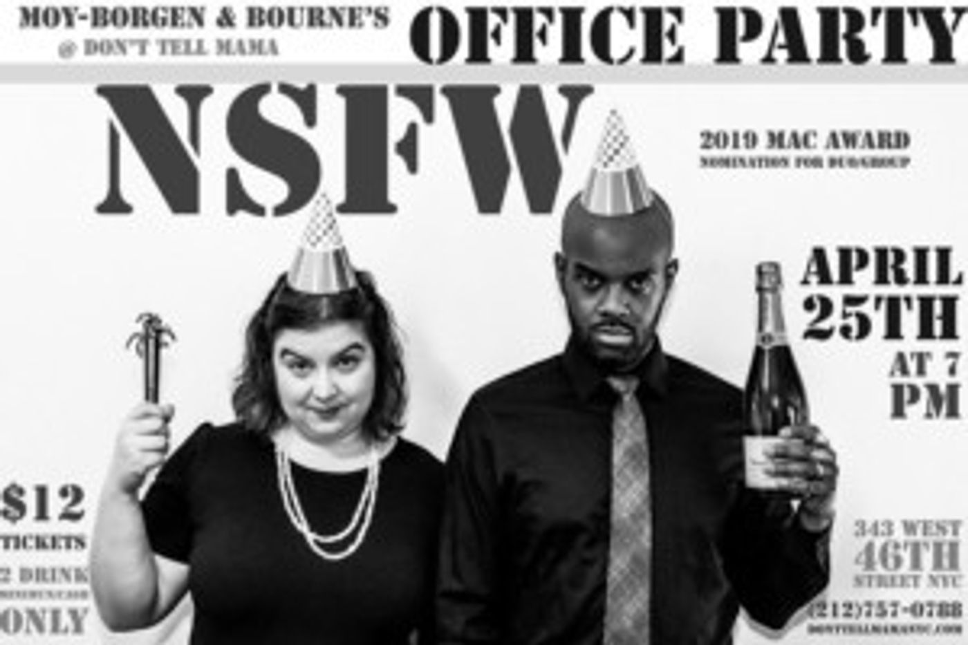 Moy-Borgen & Bourne's OFFICE PARTY - NSFW Comes to Don't Tell Mama  Image