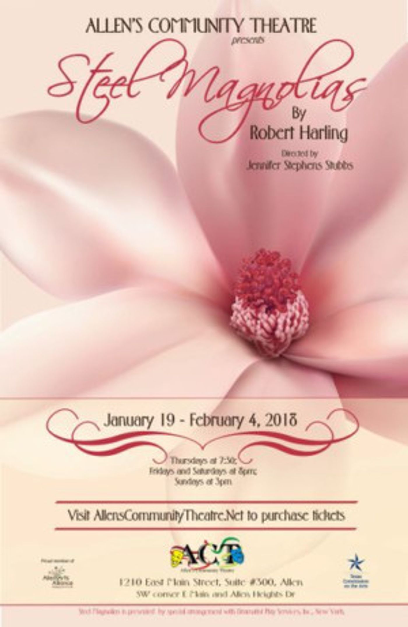Allen's Community Theatre Presents STEEL MAGNOLIAS  Image