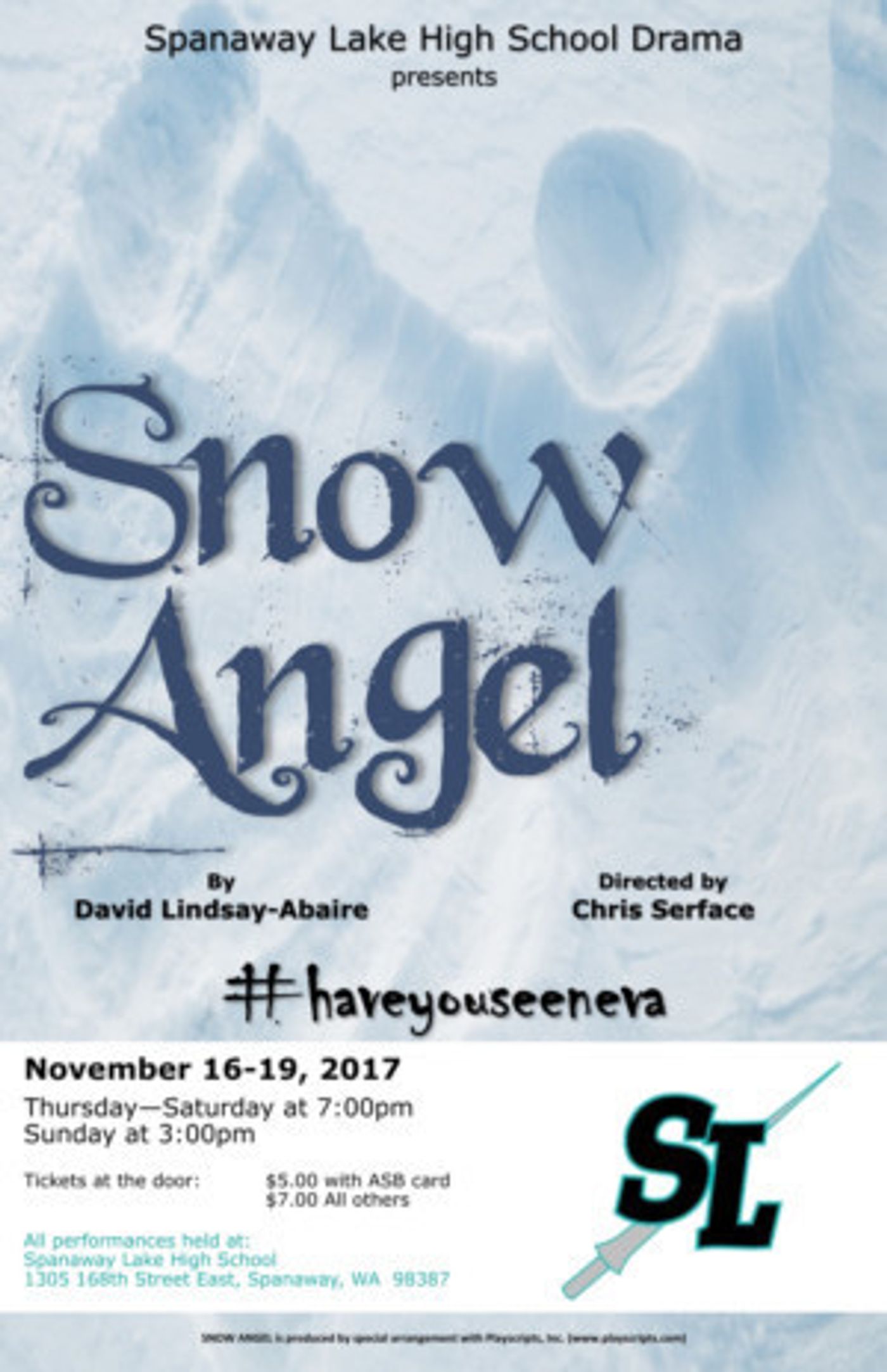 Spanaway Lake High School presents SNOW ANGEL  Image