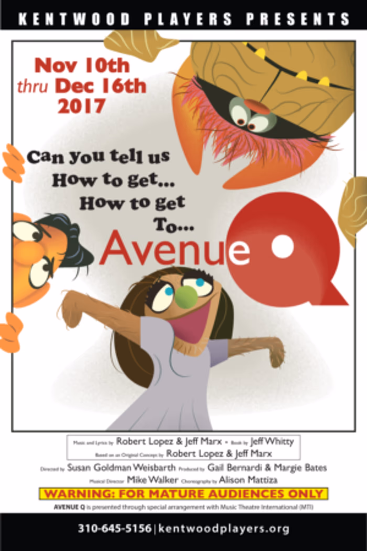 Kentwood Players Find Their 'Purpose' with AVENUE Q this Fall Image