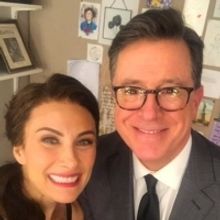 Stephen Colbert Visits Laura Benanti at MY FAIR LADY!