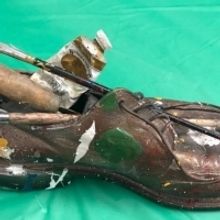 Artist George Gadson Shares Shoes With Habitat For Humanity