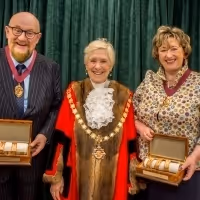 Sir Howard Panter and Dame Rosemary Squire DBE awarded Honorary Freedom of the…