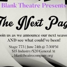Blank Theatre Company Announces Performers For 'The Next Page' Fundraiser