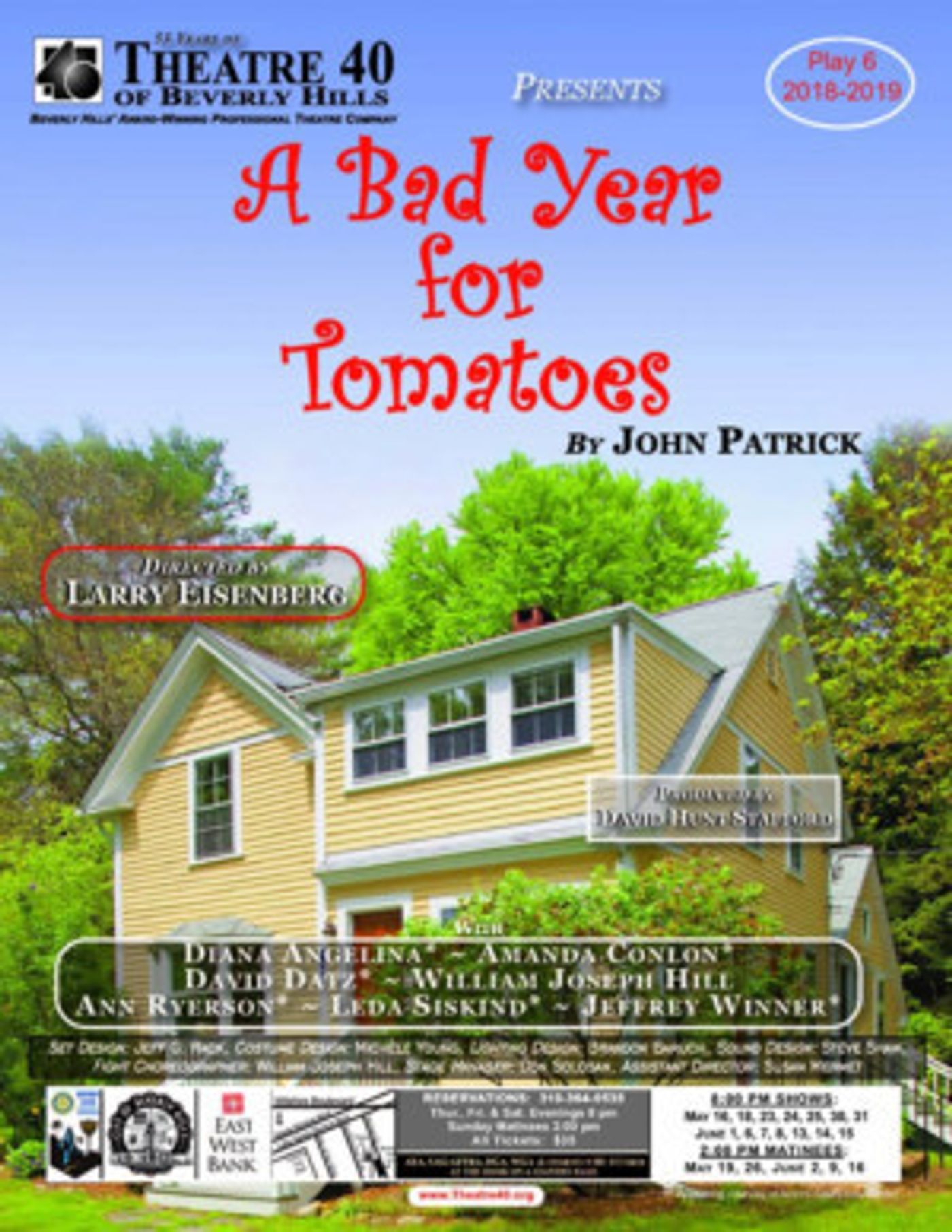 Review: Three Door Farce A BAD YEAR FOR TOMATOES Inspires Lots of Laughter Inside Theatre 40 Review: Three Door Farce A BAD YEAR FOR TOMATOES Inspires Lots of Laughter Inside Theatre 40 Image